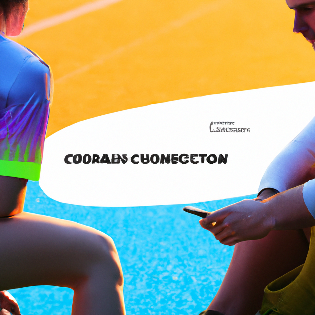 Coach reviewing athlete performance heatmap on tablet